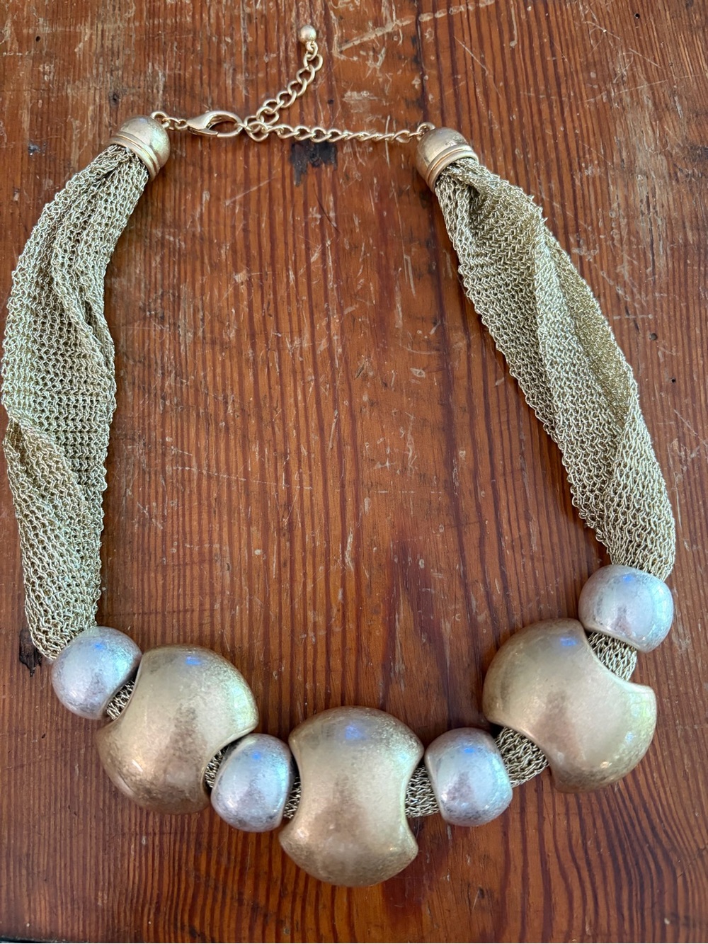Gold-Tone Statement Bead Necklace - Women Jewelry